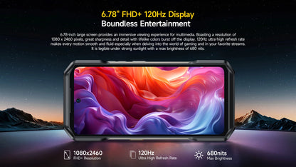 Celular Rugged Ulefone Armor 27T Pro 5G con Cámara Térmica FLIR® - 10600mAh, Android 14, 24GB/256GB, NFC