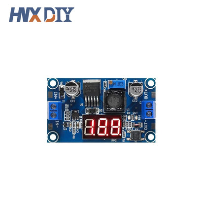 Lote 5/10 Pcs Módulo Convertidor Buck LM2596 DC-DC Step-Down con Voltímetro LED 4.0-40V a 1.3-37V