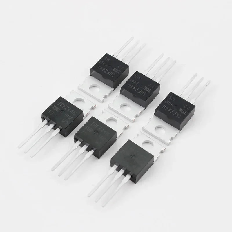 MOSFET Canal-N IRFZ44N TO-220 55V 49A - Lote 10-25 Piezas