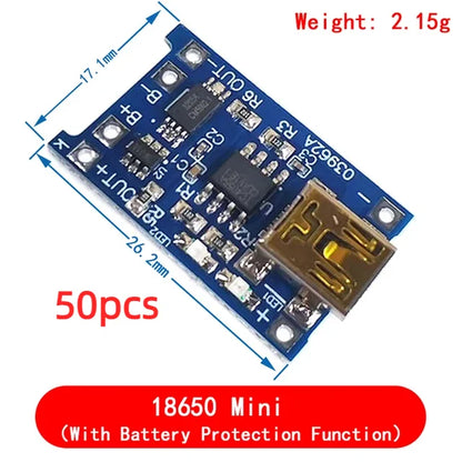 TP4056 5V 1A Type-c USB 18650 Lithium Battery Charging Board Charger Module with Protection Dual Functions