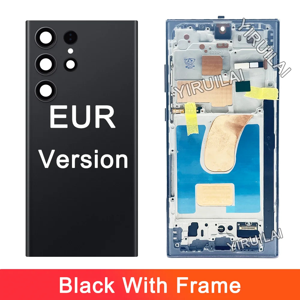Pantalla LCD con Marco y Digitalizador Táctil para Samsung Galaxy S23 Ultra 5G (S918B/DS / S9180) (Probada)