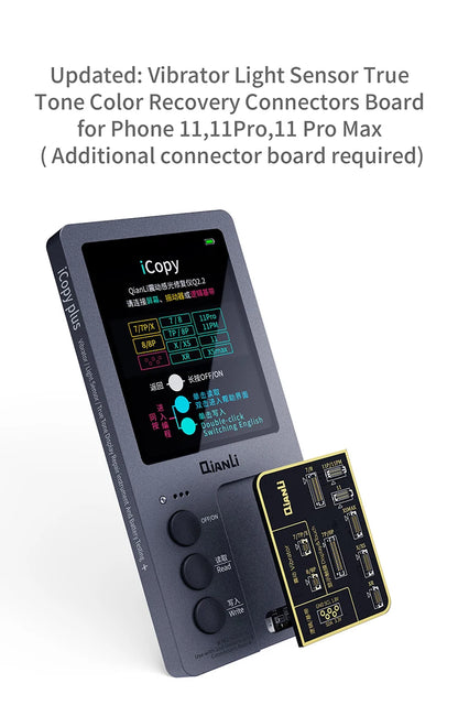 QIANLI iCopy Plus 2.2v 6in1 LCD Board 7to15pm Face ID Board Adaptor & Flex For X-14 PM Series Dot Matrix Recovery Battery 6to14