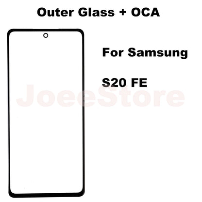 2 Cristales Exteriores con Film OCA para Pantalla LCD Samsung Galaxy (Varias Series)