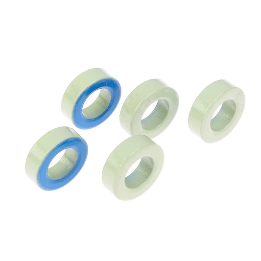 Núcleo Ferrita Toroide T94-52 (Azul/Verde) 24x14x8mm para Inductores - Lote 5 Piezas