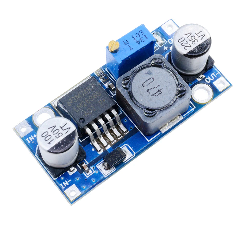 Módulo Convertidor Buck Ajustable LM2596 DC-DC 3.2V-35V a 1.25-35V Power Supply Step-Down