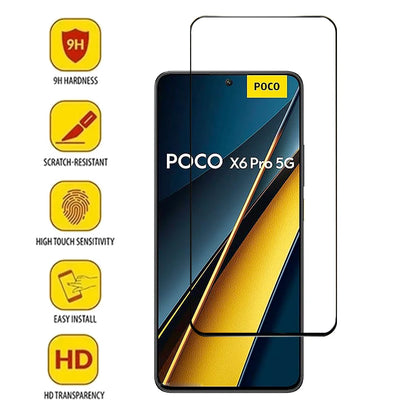 mica Poco F7 X7 X6 F6 Pro 5G Screen Protector Glass Little X6 X5 F5 Pro Pelicula de Vidro Temperado For Xiaomi Poco F7 Ultra Tempered Glass Poko C65 M6 Pro Cristal PocoX6 Phone Front Glass