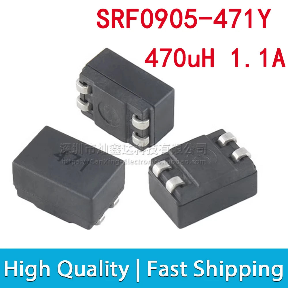 Choque Modo Común Moldeado SMD 0905 - Varios Valores (10uH a 2mH) - Lote 5 Piezas