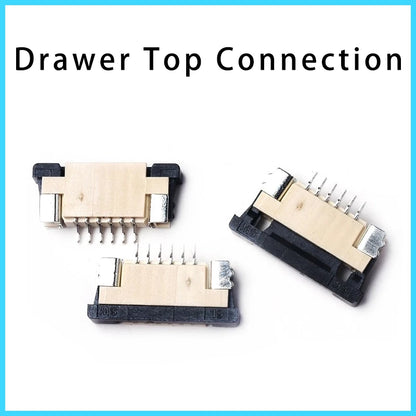 10pcs FPC FFC socket Connector 0.5mm 1mm Pitch Flat Cable  Flip bottom connection 4-5-6-7-8-9-10-12-14-15-16-18-20-22-24-26 Pin Pines