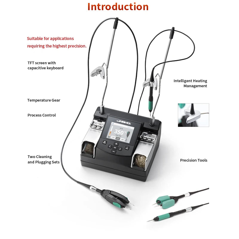 Original JBC Nano Rework Soldering Station NASE Fit NT115 Handle NP115 Tweezer Clip NANE Fit 2 NT115 Pen BGA IC SMT Component