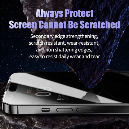 Protector Pantalla Privacidad Cerámico Mate Anti-Espía para iPhone 11-16 Pro Max/Mini/Plus/XR/XS (5 Unidades)