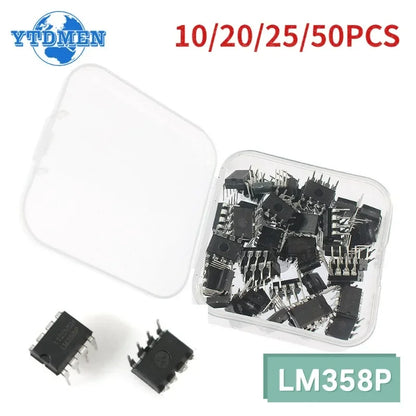 Lote 10/50 Pcs Amplificador Operacional LM358P (LM358) DIP-8 Chip IC Kit