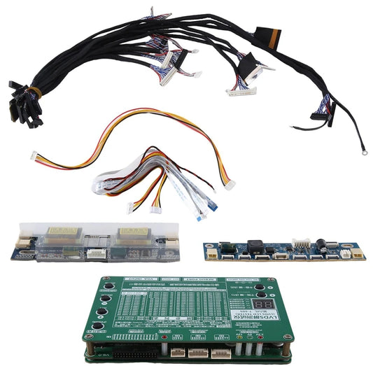 Kit Tester Pantallas Laptop/TV (LCD/LED) con 14 Cables LVDS - Herramienta Reparación Monitores