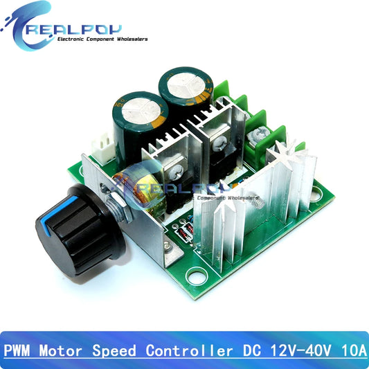 Controlador Velocidad Motor PWM DC 12-40V 10A Switch Regulador Voltaje Dimmer