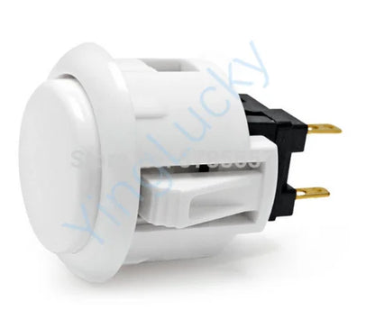 Botón Pulsador Arcade Sanwa OBSF-30 / OBSF-24 (24mm/30mm) Switch Reemplazo Nintendo/MAME/Raspberry Pi (1 Unidad)