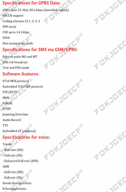 Módulo GSM/GPRS SIM800L V2.0 (5V, Quad-Band) con Antena y Cable