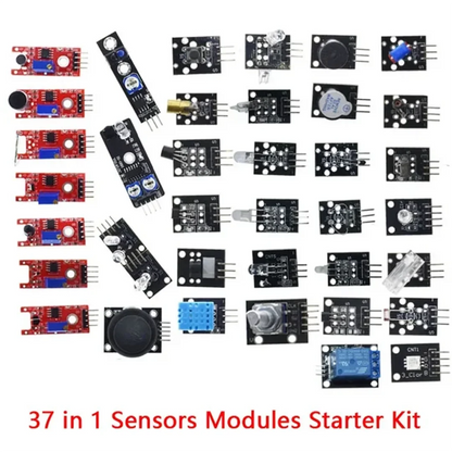 Kit Inicio Módulos Sensores (45 en 1, 16 Tipos) con Caja para Arduino/Raspberry Pi/UNO R3/MEGA2560 (Superior a 37 en 1)