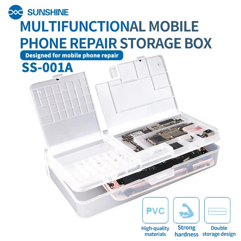 Caja Almacenamiento Multifuncional SUNSHINE SS-001A para Tornillos/Piezas Pequeñas Reparación Móviles/Placa Base