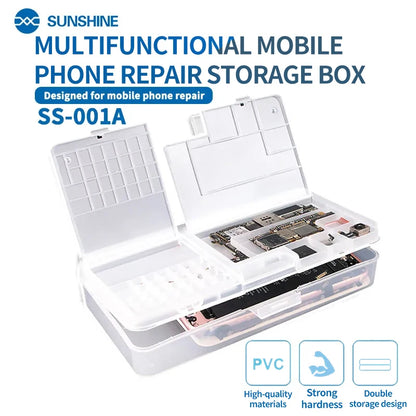 Caja Almacenamiento Multifuncional SUNSHINE SS-001A para Tornillos/Piezas Pequeñas Reparación Móviles/Placa Base