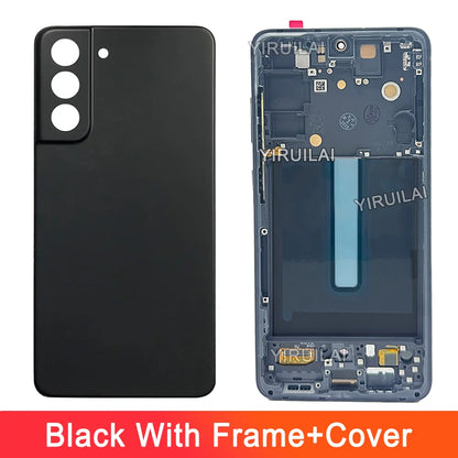 AMOLED para Samsung Galaxy S21FE 5G G990B G990U pantalla LCD Digitalizador de pantalla táctil con marco para Samsung S21 FE LCD