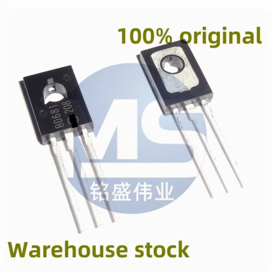 Lote 10 Pcs (5 Pares) Transistor Darlington Par BD681G (NPN) / BD682G (PNP) TO-126 100V 4A