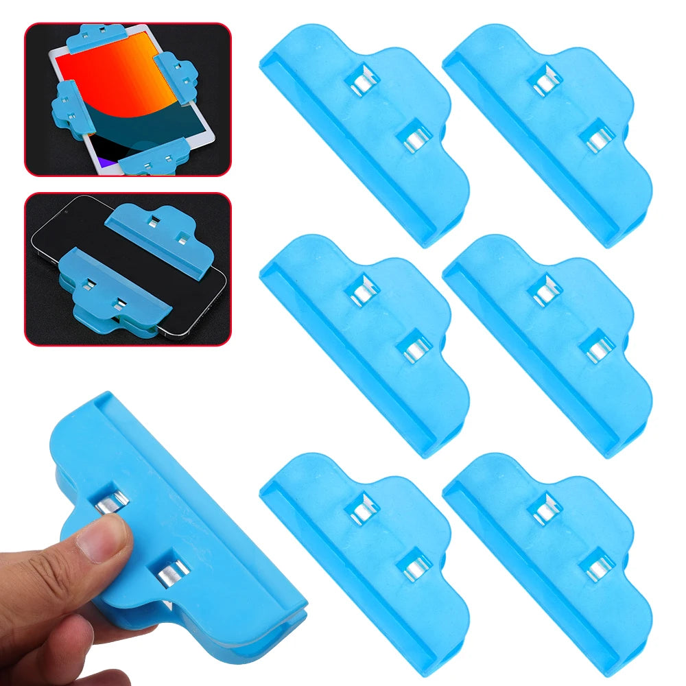 Universal Screen Fastening Clamp Plastic Fastening Clamps Clip Tool Clamping Fixture for Mobile Phone Tablet Repair Fixing Clips