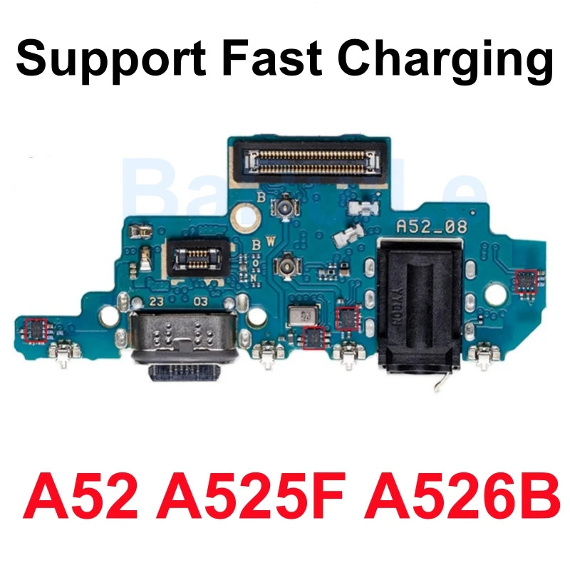 Placa Puerto Carga Rápida USB con Conector Dock y Flex para Samsung Galaxy A03/A04/A12-A14/A23/A24/A34/A52/A53/A72/A73 4G/5G