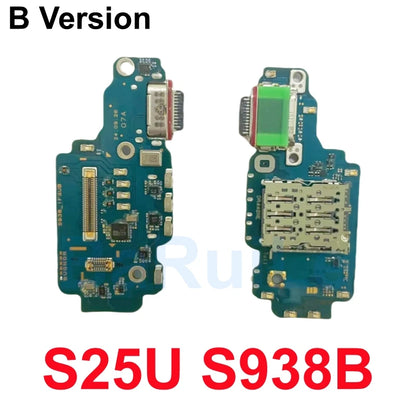 Para Samsung S24 Ultra S25 Plus S928B S926B S921B S928 S931B S938B Placa de puerto de carga USB placa base de señal principal Cable flexible LCD