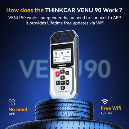 Herramienta Diagnóstico TPMS Thinkcar VENU 90 (315/433MHz) - Activación/Programación Sensores Presión Neumáticos