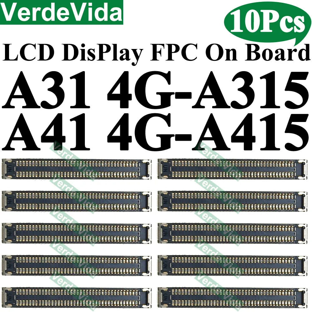 Conector FPC Pantalla LCD en Placa para Samsung Galaxy A10/A20/A21/A30S/A40/A50/A51/A70S / M12/M14/M15/M16 (10 Unidades)