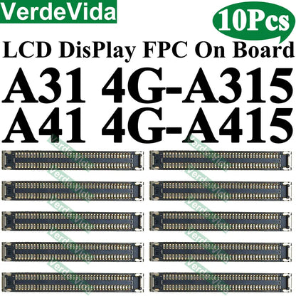 Conector FPC Pantalla LCD en Placa para Samsung Galaxy A10/A20/A21/A30S/A40/A50/A51/A70S / M12/M14/M15/M16 (10 Unidades)