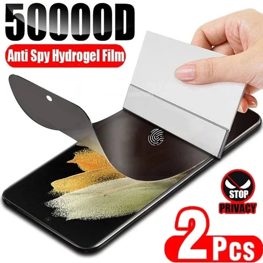 2 Protectores de Pantalla de Hidrogel Anti-Espía para Samsung Galaxy (Varias Series)