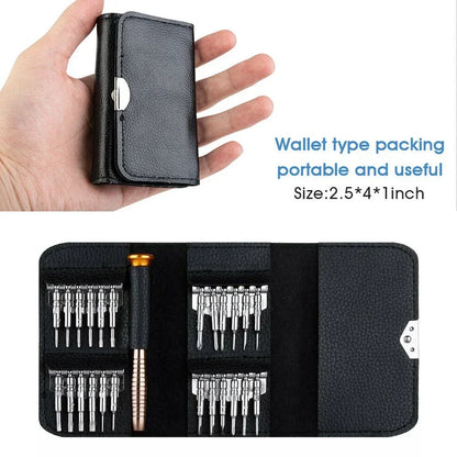 Set Destornilladores Precisión Profesional 152 en 1 / 25 en 1 (Kit Herramientas Laptop/Computadora, Puntas T5/T6 Torx)