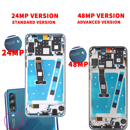for HUAWEI P30 Lite AAA+ IPS LCD Display Touch Screen Digiziter Assembly pantalla For Huawei Nova 4e With Frame LCD Display