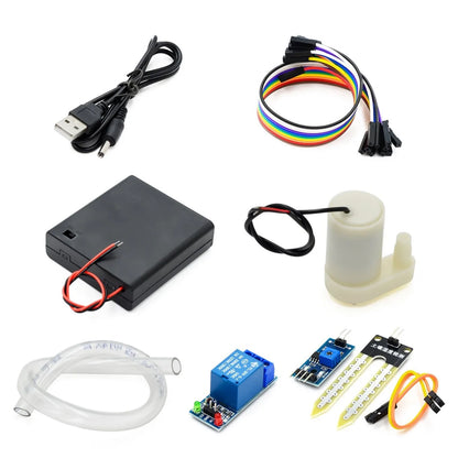 Kit DIY Módulo Riego Automático para Arduino (Detección Humedad Suelo, Bombeo Agua)