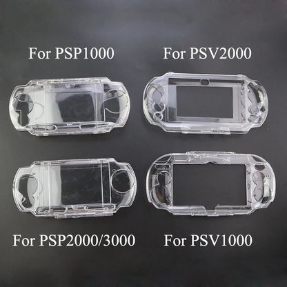 Carcasa Rígida Cristal Transparente Protectora para Consola Portátil PSP 1000/2000/3000 / PS Vita 1000/2000