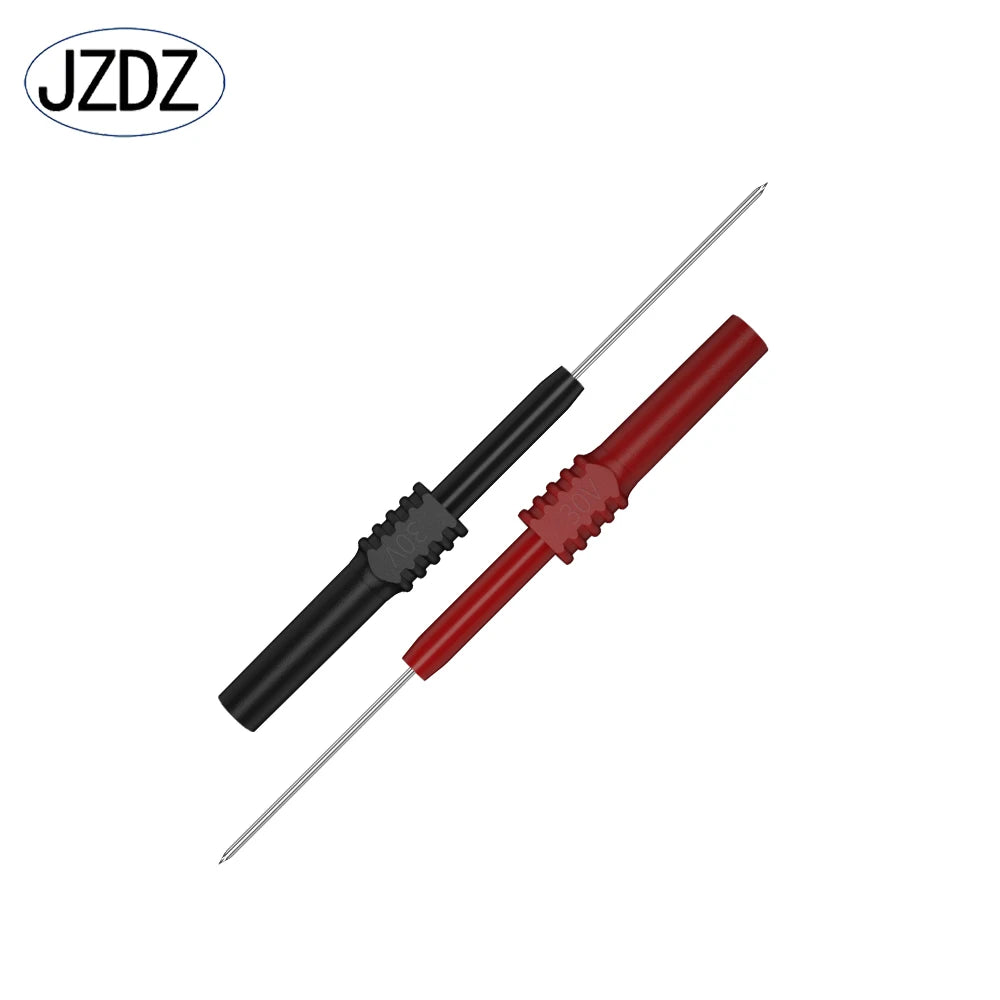 Puntas de Prueba JZDZ Flexibles (1mm) para Multímetro con Conector Banana Hembra 4mm (Par)