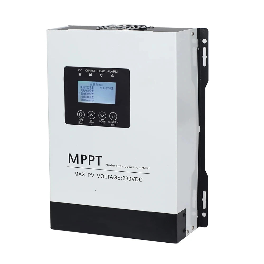 Controlador Carga Solar MPPT 30A-120A Auto 12V-96V Max PV 230V Sistema Panel Solar para LiFePO4/Litio/Plomo-Ácido/Gel