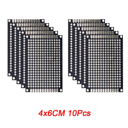 5/10PCS PCB Board Prototype Board Black Double Side Circuit Boards 2x8 3x7 4x6 5x7 7x9cm DIY Electronic Kit Free Shipping