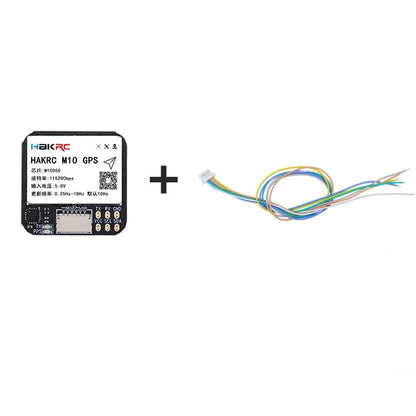 Módulo GPS HAKRC M10 (5V, 25x25mm) con Compás QMC5883 (Doble Protocolo) para Aviones RC FPV Largo Alcance