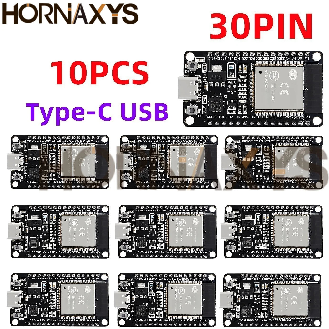 Placa Desarrollo ESP32 (ESP-32/ESP-32S) WiFi + Bluetooth Doble Núcleo Bajo Consumo (Similar ESP8266) (1-10 Unidades)