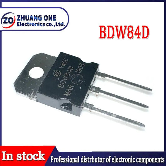 Lote 5 Pcs Transistor Darlington Par Complementario BDW83D (NPN) / BDW84D (PNP) TO-3P 100V 15A