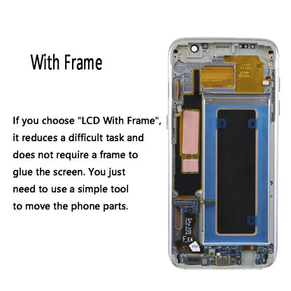 Pantalla AMOLED 5.5" con Digitalizador Táctil para Samsung Galaxy S7 Edge (G935/G935F) (Con Sombra Quemada, Probada) + Tapa Trasera