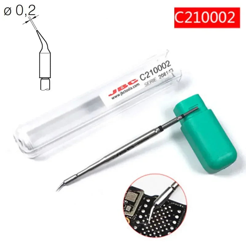 Original JBC C210 Soldering Iron Head C210018H C210002H C210020H Universal C210 Soldering Station Mobile Phone PCB Repair Tool
