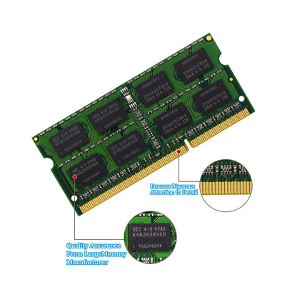 Memoria RAM Kingston Laptop DDR3/DDR3L (4GB/8GB, 1066/1333/1600/1866MHz) SO-DIMM PC3-8500/10600/12800 Doble Canal Notebook
