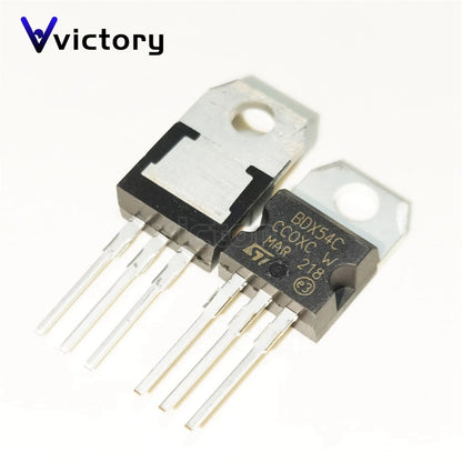 Lote 10 Pcs Transistor Darlington TO-220 (BDX53A/B/C/F NPN, BDX54A/B/C/F PNP)