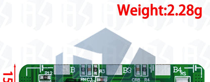 4S 20A 18650 Li-ion BMS Protection Board  4.35V Overcharge 2.5V Cutoff with 5A Continuous Discharge  Cell Balancing