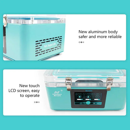 Máquina Laminadora Vacío Nasan NA-SUPA Lite + Removedor Burbujas NA-B2 + Separador NA-SP23 Ultra para Pantalla LCD Plana/Curva Reparación
