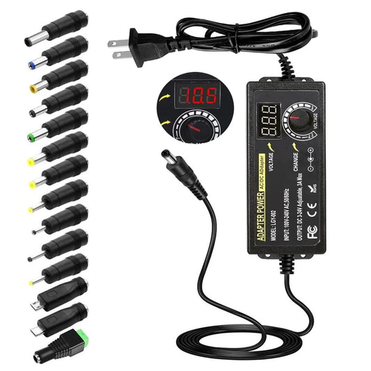 Fuente Poder Ajustable 72W (DC 3V-24V Variable) Adaptador Universal AC/DC Switching (100-240V)