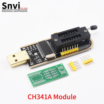 Kit Programador USB CH341A 24/25 Series EEPROM Flash BIOS + Clip Test SOIC8/SOP8