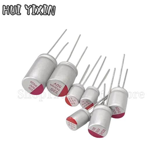 Capacitor Sólido Polímero (4.7uF-2200uF, 6.3V-100V) - Unidad (Especificar Valor)